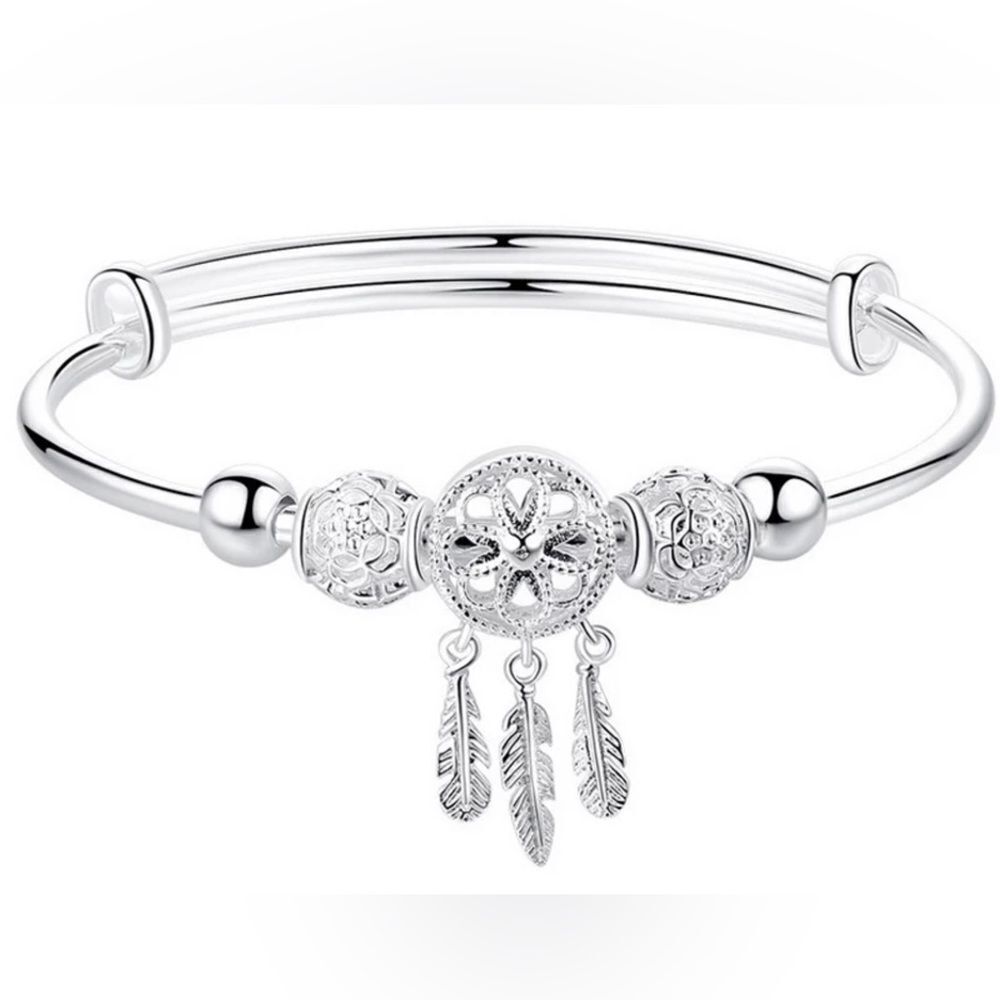SILVER  DREAMCATCHER BRACELET‎